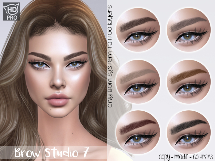 Second Life Marketplace . OH! Brow Studio 7 Naturals pack Catwa